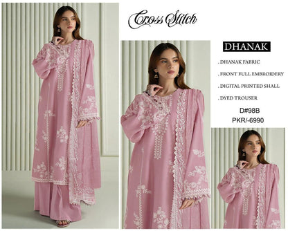 Designer 3pc Heavy Embroidered Winter Suit with Digital Printed Wool Shawl – Year End Sale