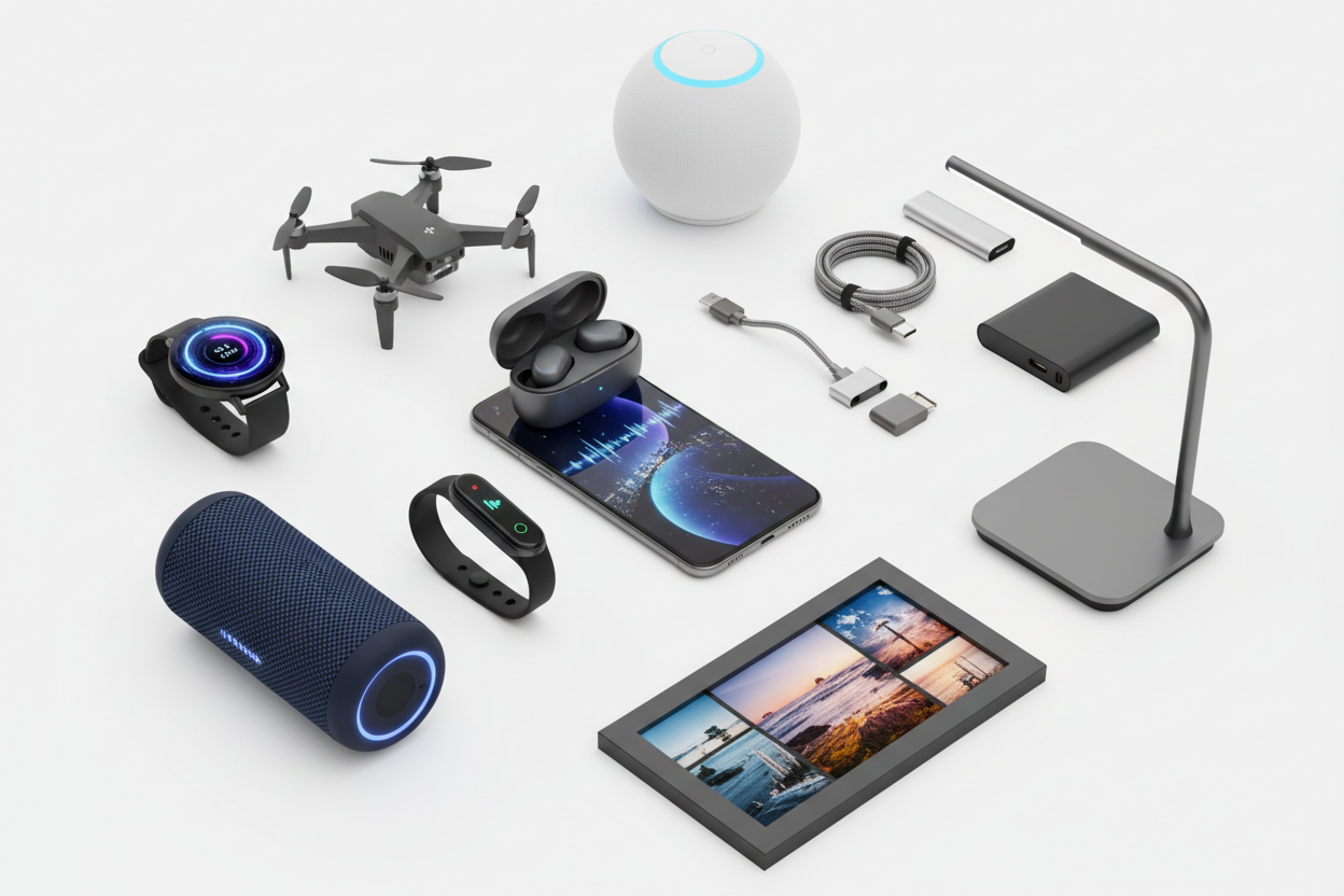 Mix collection image like Tech Gadgets, Smart Gadgets, Innovative gadgets, lifestyle gadgets